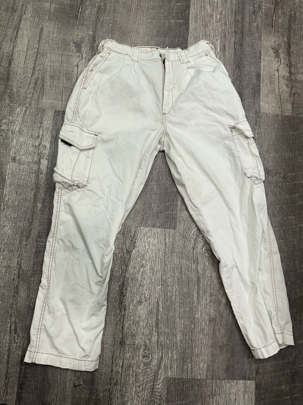 Womens White Cargo Pants - Classic Utility Style